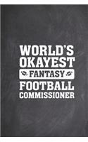 World's Okayest Fantasy Football Commissioner Funny Journal