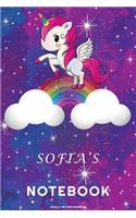 Sofia's Unicorn Rainbow Notebook