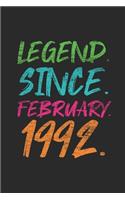 Legend Since February 1992