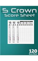 5 Crowns Score Sheets