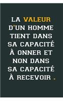 La valeur d'un homme: Idée Cadeau Original Pour Femme, Un Carnet De Notes Pour Transmettre Un Message Positif À Sa Copine, Sa Meilleure Amie, Sa Fille, Sa Maman, Sa Soeur