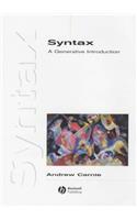 Syntax: A Generative Introduction (Introducing Linguistics)