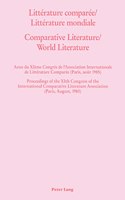 Litterature Comparee/Litterature Mondiale- Comparative Literature/World Literature