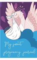 My Sweet Pregnancy Journal: Precious journal with index to write your pregnancy journey