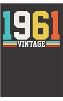 VINTAGE 1961 Notebook Journal
