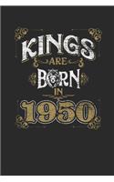 Kings Are Born In 1950: Dotted Bullet Notebook - Birthday Gift or Anniversary Gift Idea