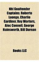 NHL Goaltender Captains