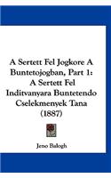 A Sertett Fel Jogkore a Buntetojogban, Part 1