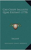 Caii Crispi Sallustii Quae Exstant (1778)