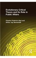 Evolutionary Critical Theory and Its Role in Public Affairs