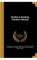 Studies in Reading; Teacher's Manual
