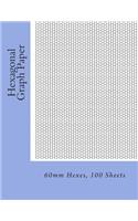 Hexagonal Graph Paper: 60mm Hexes, 100 Sheets