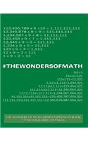 The Wonders of Math Graph Paper Notebook 1/2 inch squares 120 pages
