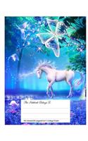 Classic Composition Book, 8.5.X 11, College Ruled, Magical Unicorn