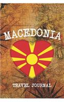 Macedonia: 6x9 Travel planner I Road trip planner I Dot grid journal I Travel notebook I Travel diary I Pocket journal I Gift for Backpacker