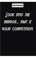 Look into the mirror... that is your competition.