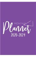 Monthly Planner 2020-2024: Monthly Schedule Organizer Planner For To Do List Academic Schedule Agenda Or Student Teacher Organizer Journal
