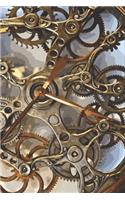 Notebook Steampunk Gold Gear