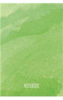 Notebook: A5 Notizbuch Liniert 120 Seiten - Notizblock - Tagebuch - Terminplaner - Grünes Schreibheft für Notizen 6x9