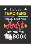 The best teachers teach from the heart not from the book