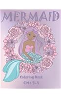 Mermaid Coloring Book Girls 3-5