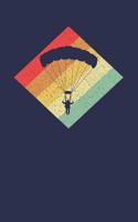 Skydiver Notebook: Retro Vintage 80s Skydive 6 x 9 Dotted Dot Grid Journal Gift for Skydivers And Parachutists (108 Pages)