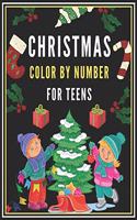 Christmas Color By Number for Teens