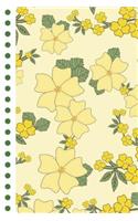Dot Grid Journal: Yellow Flowers, Bullet Style Create Your Own Journal Notebook