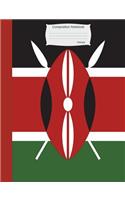 Composition Notebook Kenya: Wide Ruled lined Pages Kenyan Flag Book to write in for school, take notes, for kids, students, teachers, homeschool