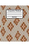 Composition Notebook Wide Ruled: Lined School Journal For Students V2