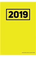 2019 Undated Weekly Monthly Planner Notebook