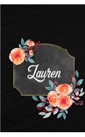 Lauren: Personalized Journal for Women and Girls