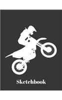 Basics Sketchbook for Drawing - Motocross Dirt Bike Motorcycle Racing