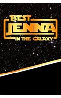 The Best Jenna in the Galaxy: Handwriting Practice Paper for Kids Notebook with Dotted Lined Sheets for K-3 Students 120 Pages 6x9