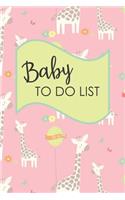 Baby to Do List