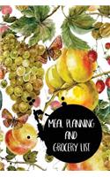Meal Planning And Grocery List: Meal Planner Notebook