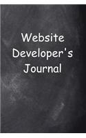 Website Developer's Journal Chalkboard Design: (Notebook, Diary, Blank Book)