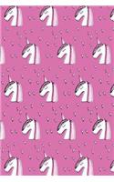 Journal Notebook Sketchy Unicorns Pattern 3