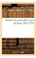 Analyse Des Nouvelles Eaux de Passy