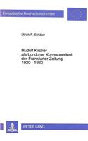 Rudolf Kircher als Londoner Korrespondent der Frankfurter Zeitung 1920 - 1923