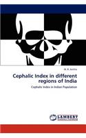 Cephalic Index in different regions of India