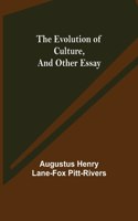 Evolution of Culture, and Other Essay