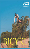 Bicykl: 2021 Wall & Office Calendar, 12 Month Calendar