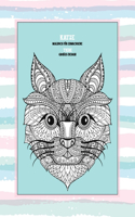 Malbuch für Erwachsene - Großes Design - Tiere - Katze