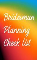 Bridesman Planning Checklist