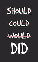 Should Could Would Did