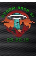Storm Area 51: UFO alien truth reveal 2019 gift Lined Notebook / Diary / Journal To Write In for men & women for Storm Area 51 Alien & UFO paranormal activity