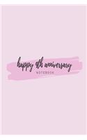 Happy 9th Anniversary Notebook