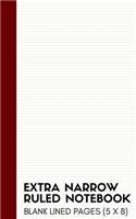 Extra Narrow Ruled Notebook