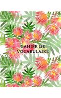 Cahier de Vocabulaire